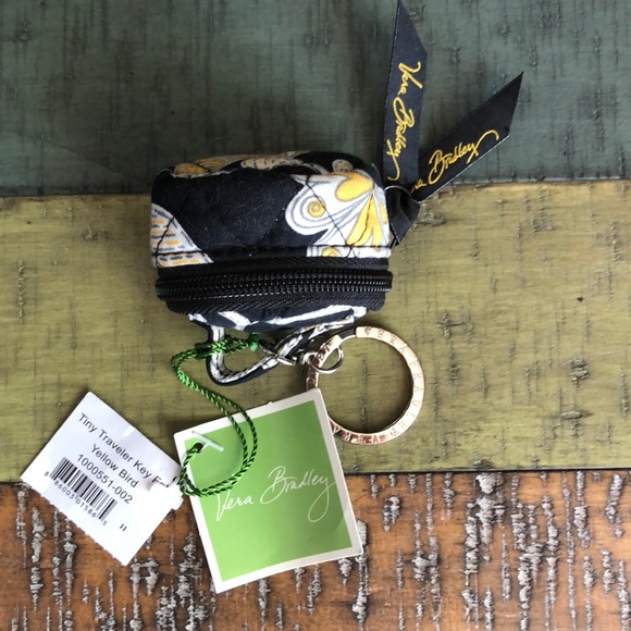 Vera Bradley Accessories - Vera Bradley Yellow Bird Retired Pattern Key Fob